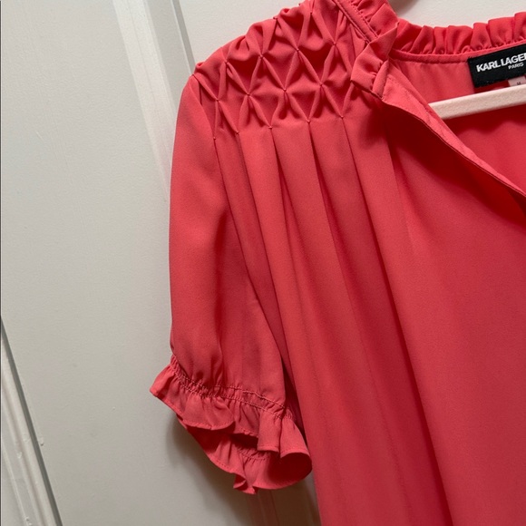 Karl Lagerfeld Vibrant Pink Blouse - Picture 4 of 5